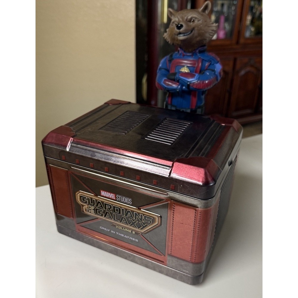 Marvel Guardians Galaxy Vol 3 Rocket Raccoon AMC Popcorn Bucket Tin 2023